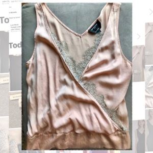 Gorgeous Silk and Lace Tank
